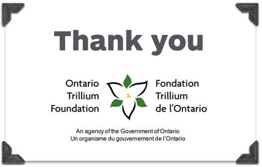 Support from Ontario Trillium Foundation